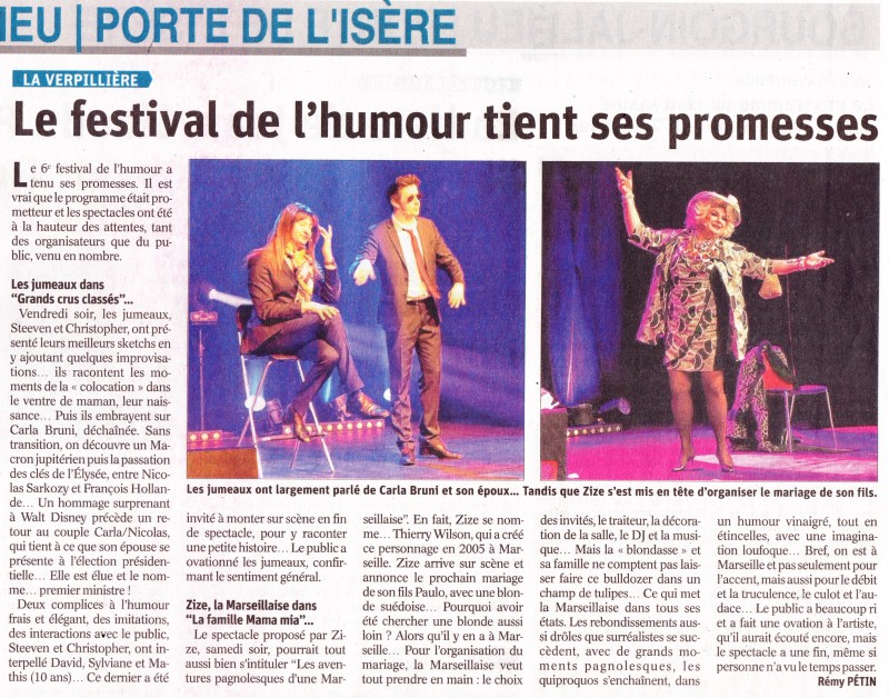 Festival d'humour de La Verpillère